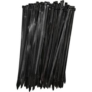 Lot de 100 Serre-câbles, Noir, 150 mm x 3,6 mm, Qualité Supérieure