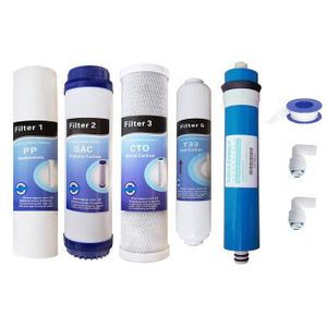 FILTRATION DE L'EAU Kit de filtres et membrane pour osmoseur inverse -
