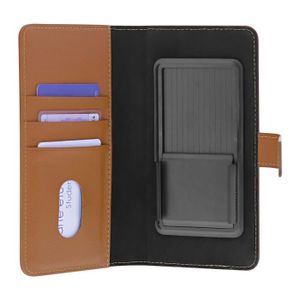Housse/Étui Ultra Fin Universel Taille S - Compatible Sagem MY225X (entre Autres) - Cuir écologique - Fermeture Scratch