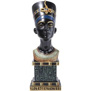 STATUE - STATUETTE Buste Égyptien Néfertiti 34 Cm - Buste Reine Égypt