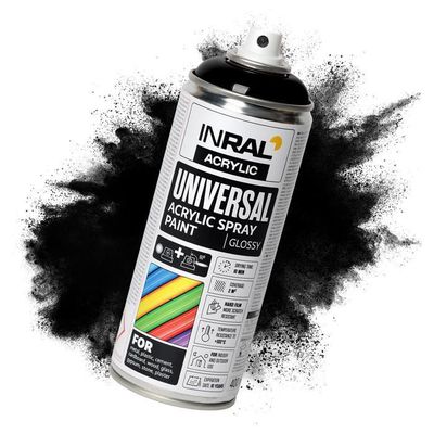 Peinture aérosol haute température 600°c noir richard 400ml - Séguret