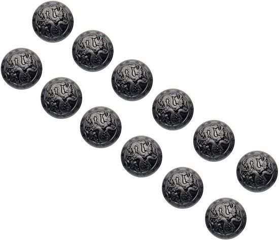 12 Boutons Dorés Style Vintage Avec Ancre - 21 Mm, Pour Manteau Et Blazer