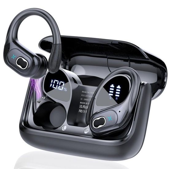 Écouteurs Bluetooth Sport 5.4 - 75h D'autonomie, IP8 étanche, Réduction De Bruit ENC, Léger Et Confortable - 10