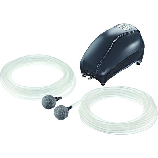 PONTEC PondoAir Set 450 - Aérateur De Bassin 450 L/h Avec 2 Pierres à Bulles Et Tuyaux