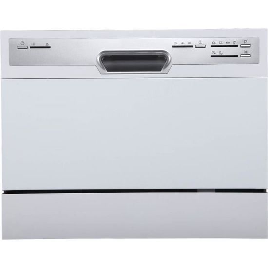 Lave-vaisselle pose libre AMICA ADP 0601 - Blanc - 6 programmes - Eco 50°C - Moteur à induction