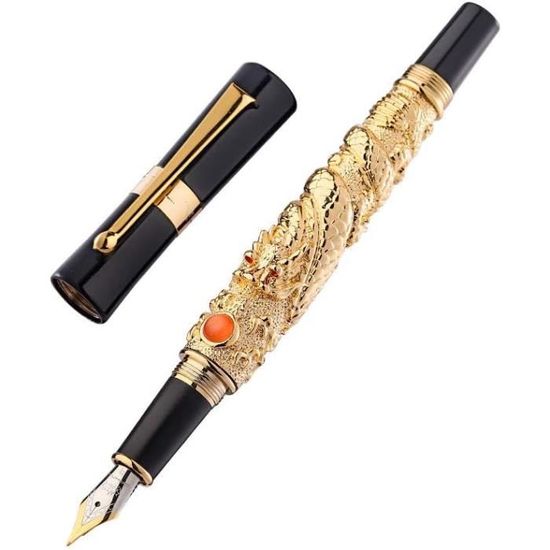 MAGNIFIQUE stylo plume 18 kts SHEAFFER Balance ambre marbré - Catawiki
