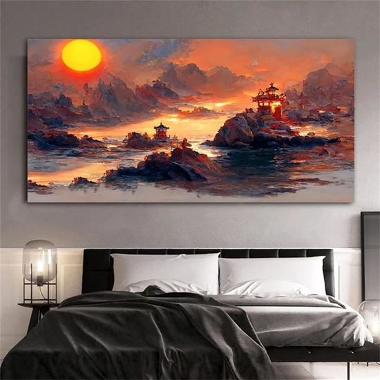 Diamond Painting Paysage Montagne 5D - Kit Complet Débutant 30x40 Cm | Broderie Diamant, Activité Anti-stress