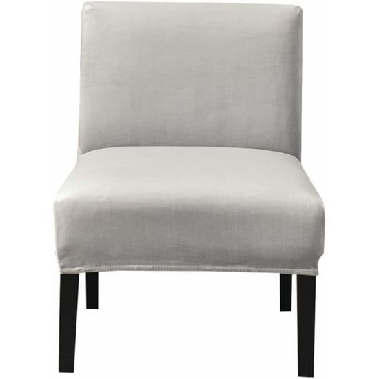 Housse De Chaise Sans Accoudoirs - Taille Unique Extensible - En Polyester Et élasthanne - Protection Anti-taches Et Anti-poussière - Lavable En Machine - 6