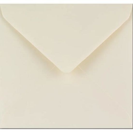 Enveloppes carrées 140 x 140 mm Ivoire, adhésif humide, 0,30 €
