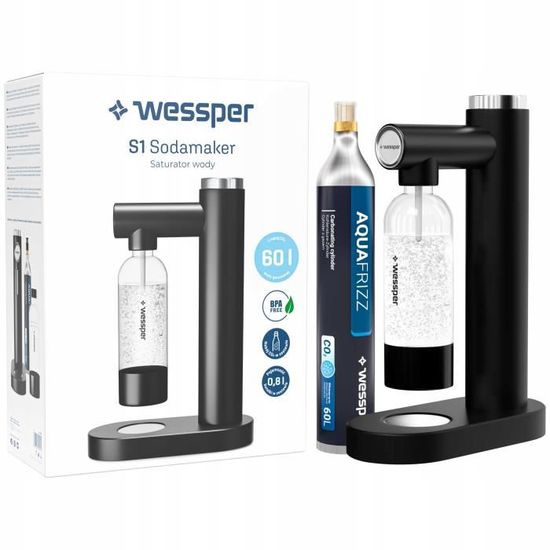 Saturateur d'eau Wessper S1 Sodamaker - Wessper - AquaFrizz - Machine à soda - Écologique et de haute qualité