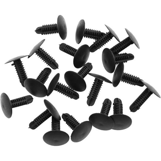 30pcs Voiture Plastique à Enfoncer Rivets Fixation Clips Pour Trou 8mm
