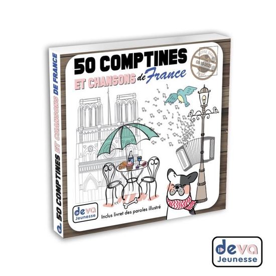 50 Comptines Et Chansons De France 2cd Livret Cdiscount Musique