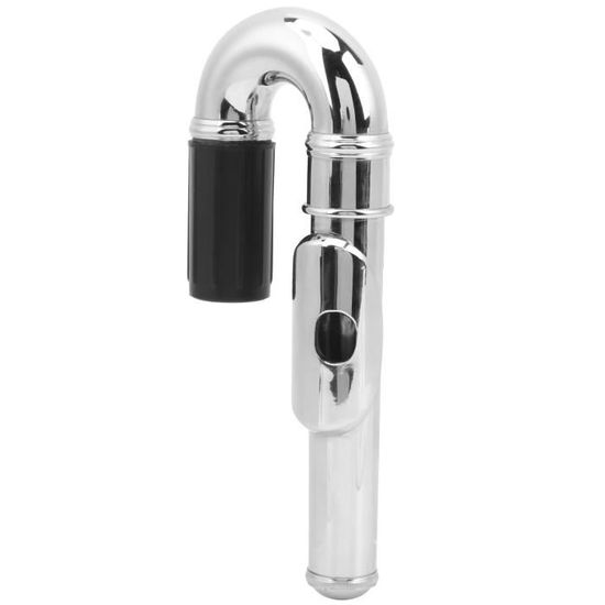 Summina Flûte Plaqué Nickel Tête Incurvée - Joint Tête Flûte Instrument Musique