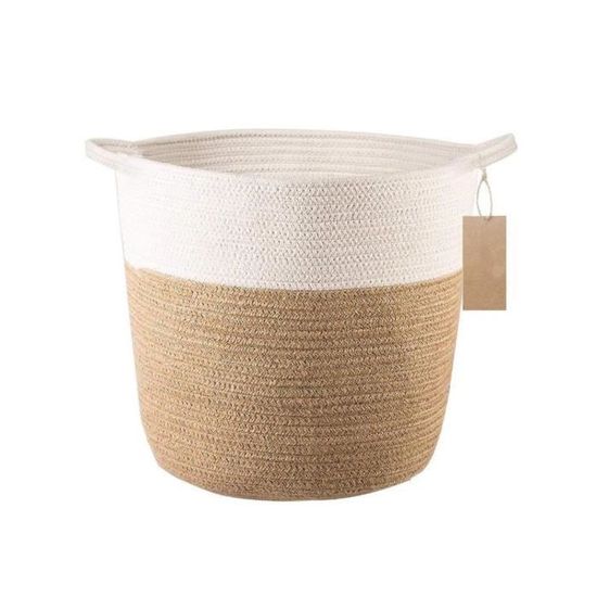 Corbeille Rangement Déco Panier De Rangement Bebe, Panier à Linge, Organisateur De Jouets, Organisateur De Panier à Couches Pour Bébé, Organisateurs De Table à Langer Pour Chambre D'enfant Panier Style Bohème Rangement