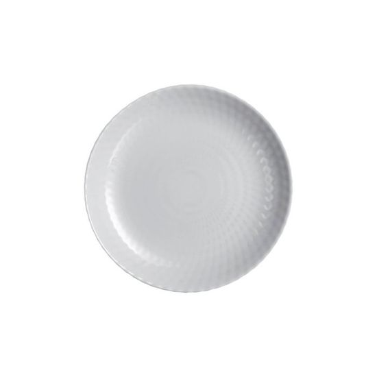 Lot De 6 Assiettes à Dessert Luminarc Poppy Flowers - Verre Trempé 19 Cm - Blanc - Lave-vaisselle Et Micro-ondes
