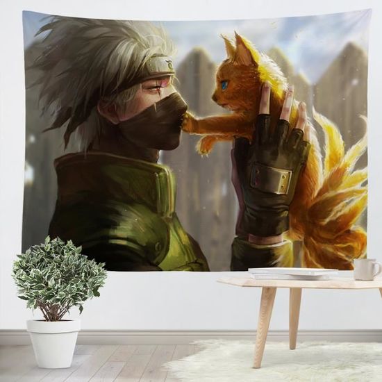 Tapisserie Tenture Murale Naruto Kakashi Et Kurama Chat Impression Numerique Polyester 180x230cm Personnalisable Avec Votre Propre P Cdiscount Maison Tapisserie Tenture Murale Naruto Kakashi Et Kurama Chat Impression Numerique Polyester 180x230cm Personnalisable Avec Votre Propre P Cdiscount Maison