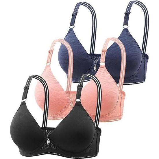 Soutiens-Gorge de Sport Élastique sans Armature Brassière Sport Yoga