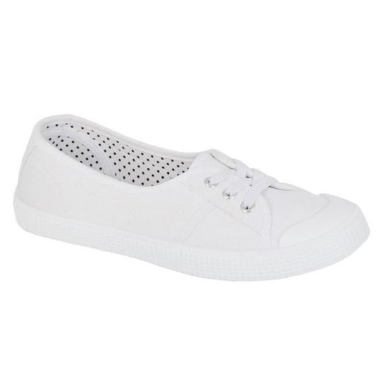 Ballerines blanches simples et coquettes