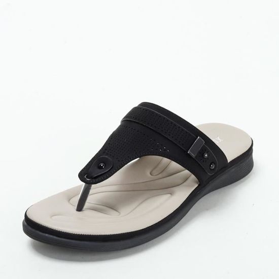 Tongs Pour Femme Plateforme Confortables - Antidérapantes, Semelle Ergonomique, Pour Plage, Piscine, été, Support Voûte Plantaire - 5