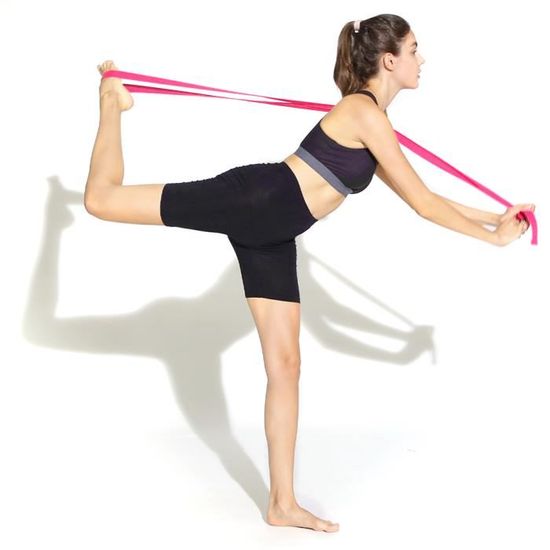 DEHUB Sangle d'exercice, Yoga Stretch Bandes avec 11 Anneaux, Bandes
