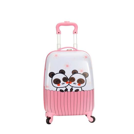 Valise Cabine Enfant Snowball "Chaton" - 46x30x22 Cm - Rose Polycarbonate - Neuf