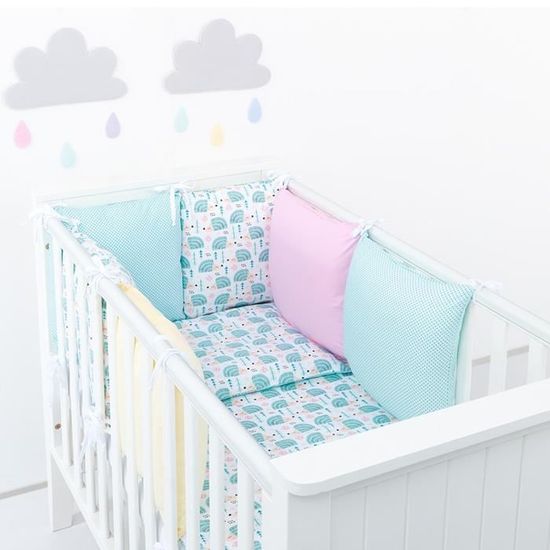 Tour De Lit A Coussins Modulables Avec Parure Reversible Herisson Rose Tour De Lit Modulable De 6 Coussins 40x40cm Housse De Cdiscount Pret A Porter