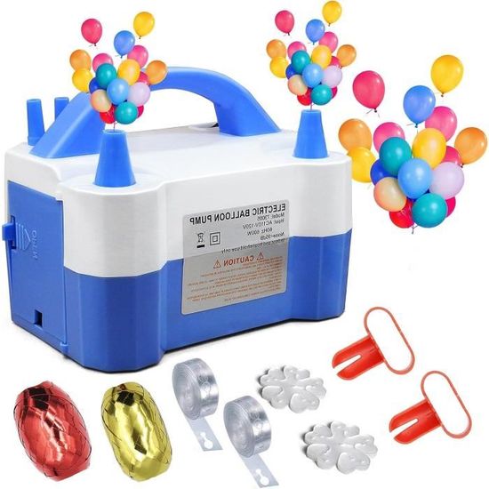 OBEST Pompe à Ballon électrique – Gonfleur Rapide Pour Ballons De Toutes Sortes, Léger Et Facile à Transporter (22,5 X 8 Cm, 610 G)