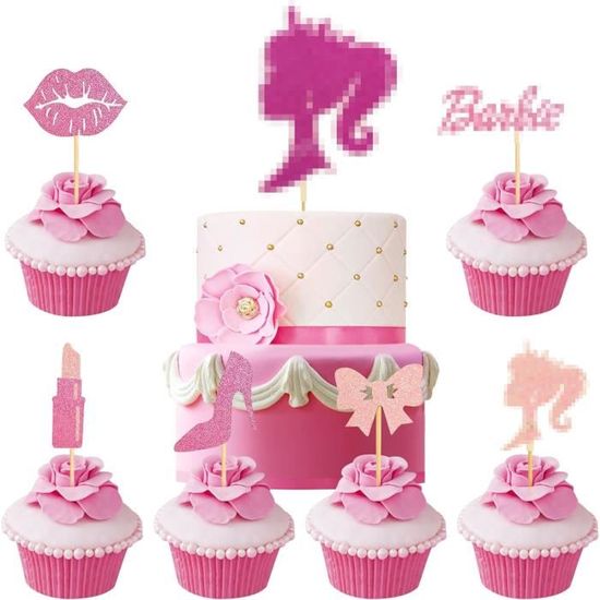 45 Décorations Fées Pour Cupcakes/gâteau - En Papier - Pour Anniversaire Fille, Fête Thème - Non Comestible - 10