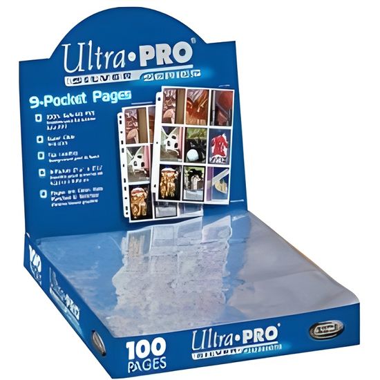 Classeur pour cartes à collectionner - Ultra Pro - 100 pages de 9 cartes  chacune - Cdiscount Jeux - Jouets