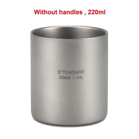 Gobelet Titane TC4 120ml - Ultraléger Pour Camping Randonnée Neuf