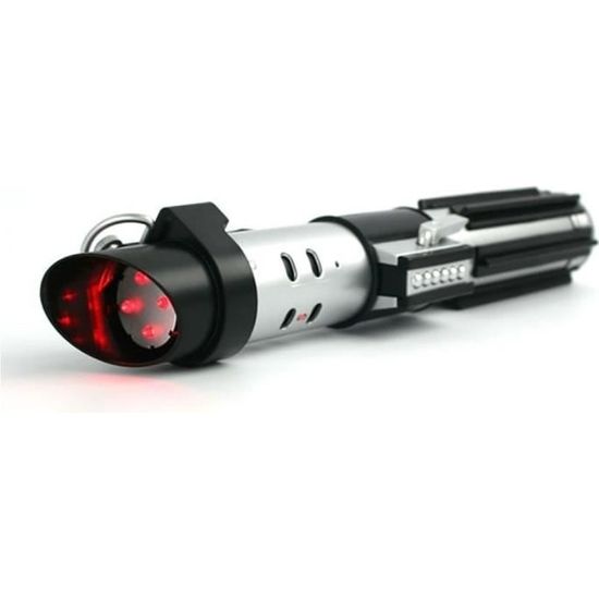 Réplique Sabre Laser Darth Vader Sonore Lampe Torche Leds - ZEON - Rouge - Star Wars