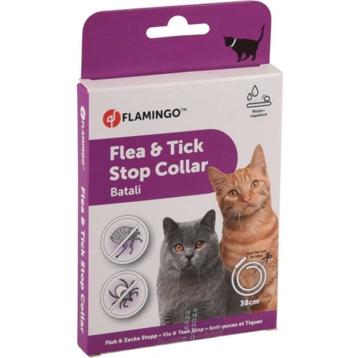 antiparasitaire collier 38 cm pour chat. BATALI puces et tiques.-Flamingo Pet Products 3,000000