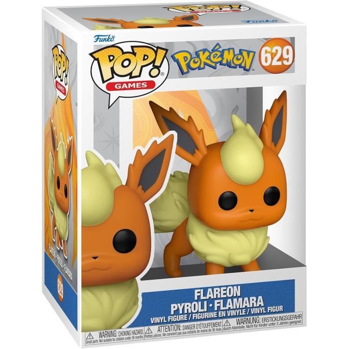 Figurine FUNKO POP Games Pokémon Pyroli 629 - vue 1