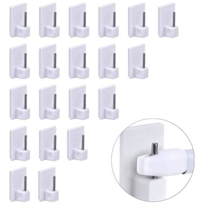 Lot de 2 ou 8 supports autocollants pour tringle /à rideaux Voir image crochets et fixations pour tringle /à rideaux 8pcs crochets muraux pour suspendre un voilage un manteau