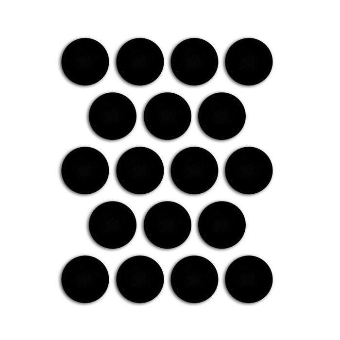TOGA Lot de 18 aimants adhésifs 19 mm