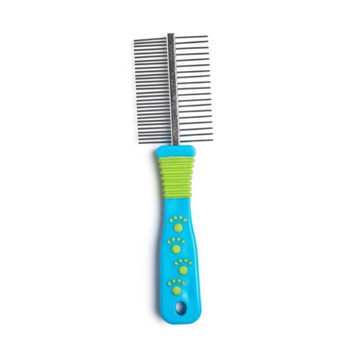 Peigne à démêler les poils Démêloir Double face pour Chien