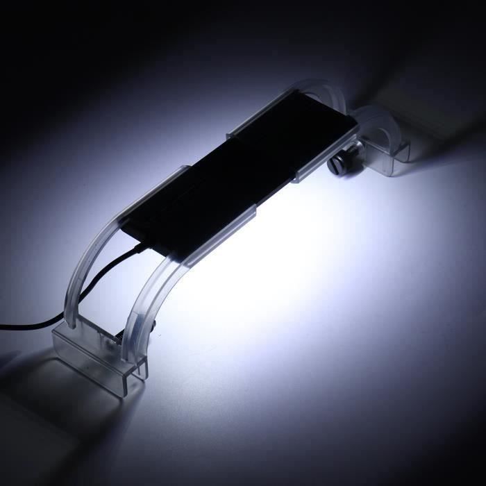 8cm 6LED 1.5W Lampe Pour Aquarium USB Éclairage Lumière Blanc Bleu FR95304