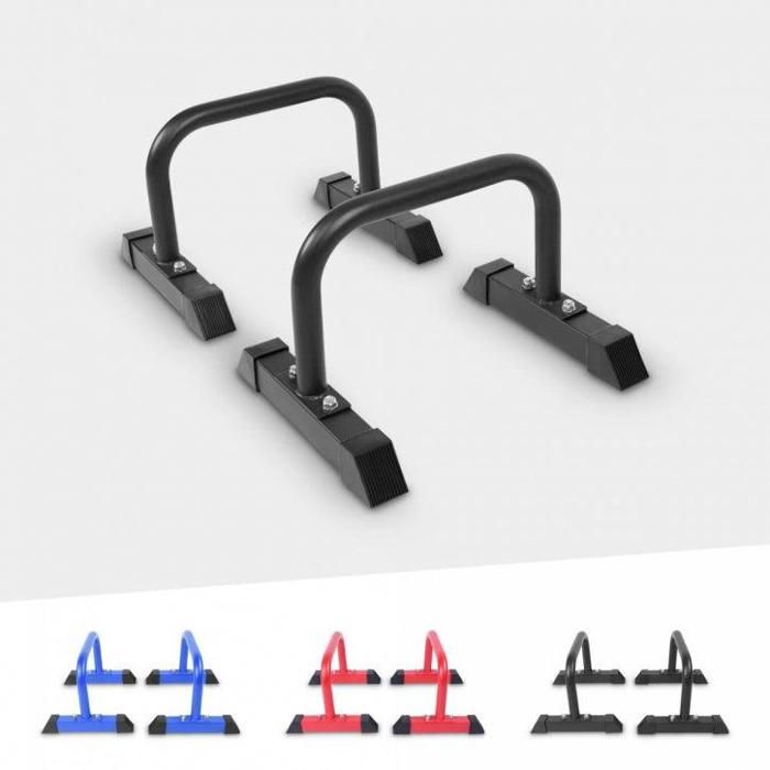 Barres push-up Gorilla Sports - Hauteur: 30 cm - Coloris : bleu