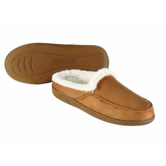 Kanguru 1142, Adultes, Mâle, Charentaises, Marron, Blanc, Monotone, Polyester