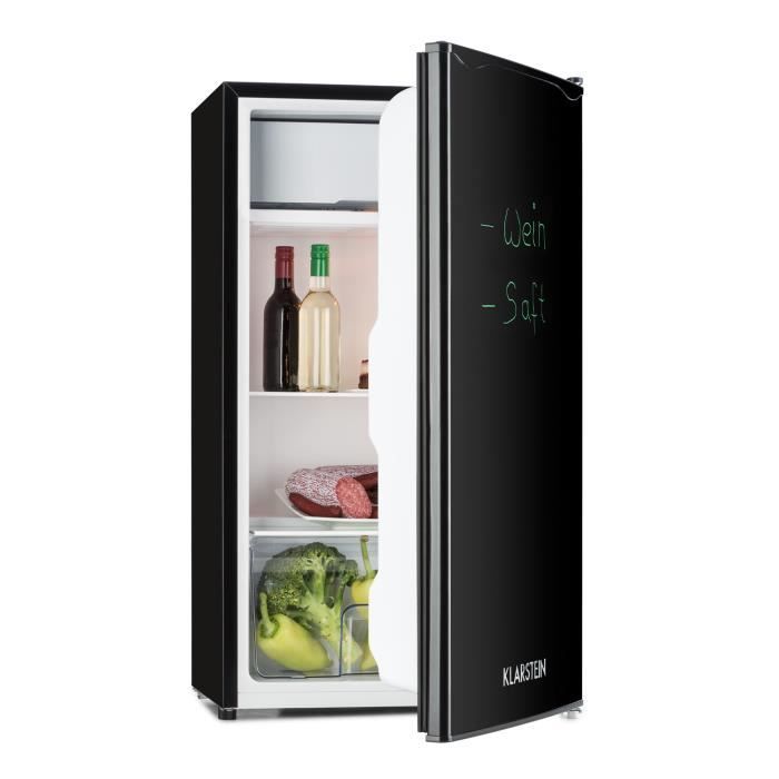 Klarstein Spitzbergen Uni Réfrigérateur 90 litres + compartiment freezer - Classe énergétique A+ - noir