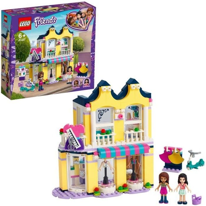 LEGO® Friends 41427 La Boutique de Mode d’Emma avec Mini Poupées et Accessoires, Jeu de Construction pour Enfant de 6 ans et +
