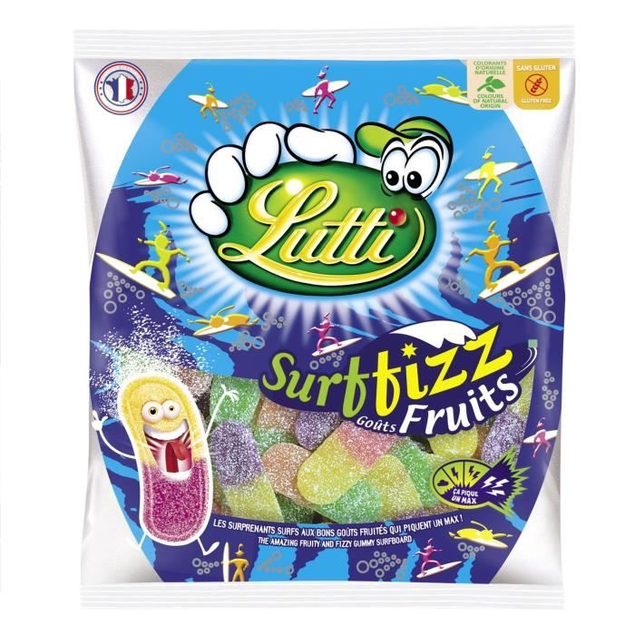 LUTTI Bonbons Surffizz aux Fruits - 100 g