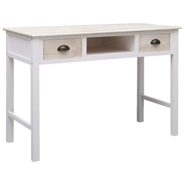 Table console extensible Table d’Appoint Table d'entrée contemporain 110x45x76 cm Bois