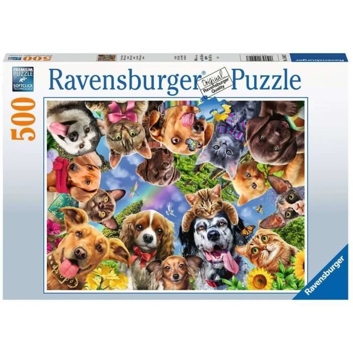 Ravensburger puzzle Selfie d'animaux amusants 500 pièces