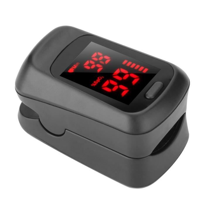 Finger oxymètre de pouls Oxymètre de doigt Moniteur de saturation sanguine Oxymètre de doigt portable pour SpO2 Cardiofréquencemètre