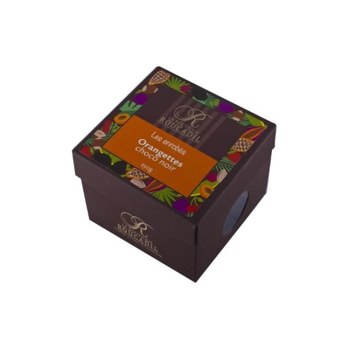 Orangettes enrobées de chocolat noir - boîte 250g