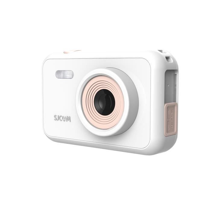 Caméra D'action 1080P Pixel 12MP, SJCAM Camera Enfants Camescope, Appareil Photo Enfant Enregistrement Video - Blanc