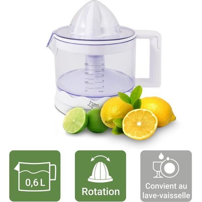 SUNTEC Presse-agrumes ZIP-8427 Comfort - filtre de la pulpe - double sens de rotation - récipient de 600ml amovible