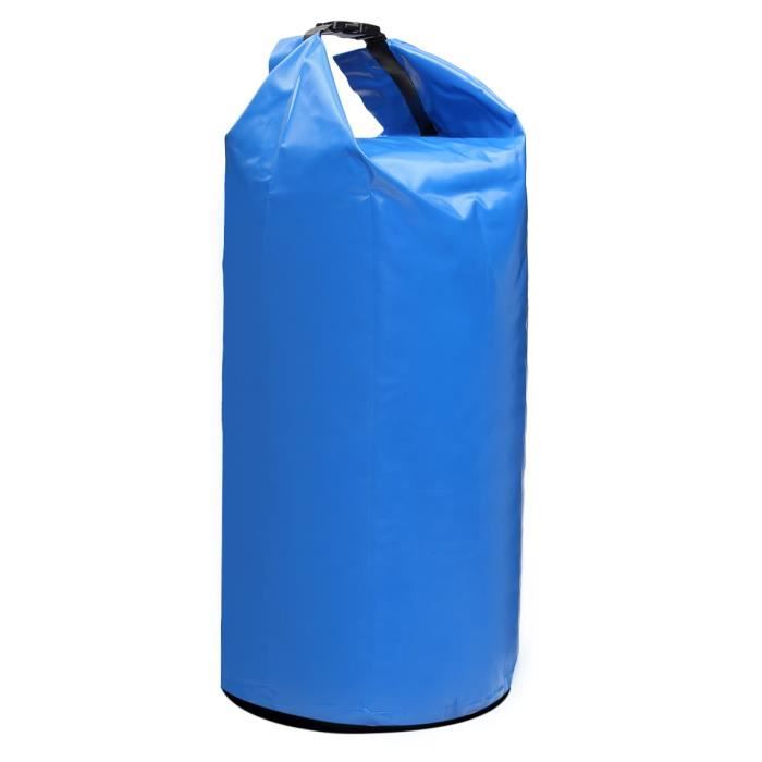 TEMPSA Sac Imperméable Avec Lanières Epaule Ajustables Sac à dos Étanche Kit pour Kayak Bateau Canoeing Camping Bleu 20L