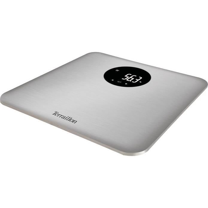 TERRAILLON Pèse-personne imc 5 mémoires verre lcd silver 13343